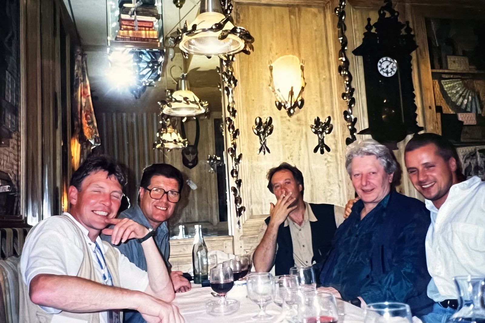 Paris 1998: John Sugden, Alan Tomlinson, Frank Brandsås, AJ, Jens Weinreich.