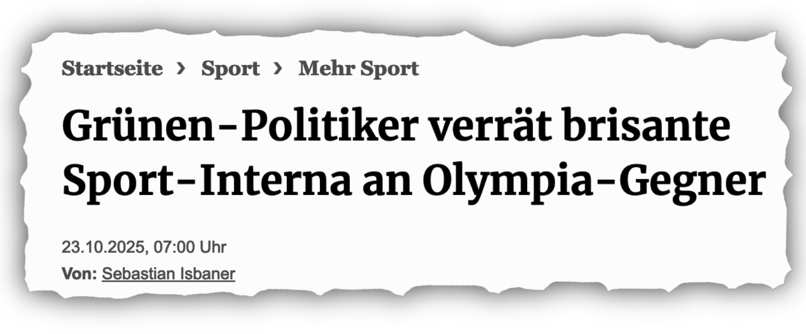 Olympia-Bürgerentscheid: die Lügen von BILD & Co, eine dimap-Umfrage und die Propaganda des DOSB