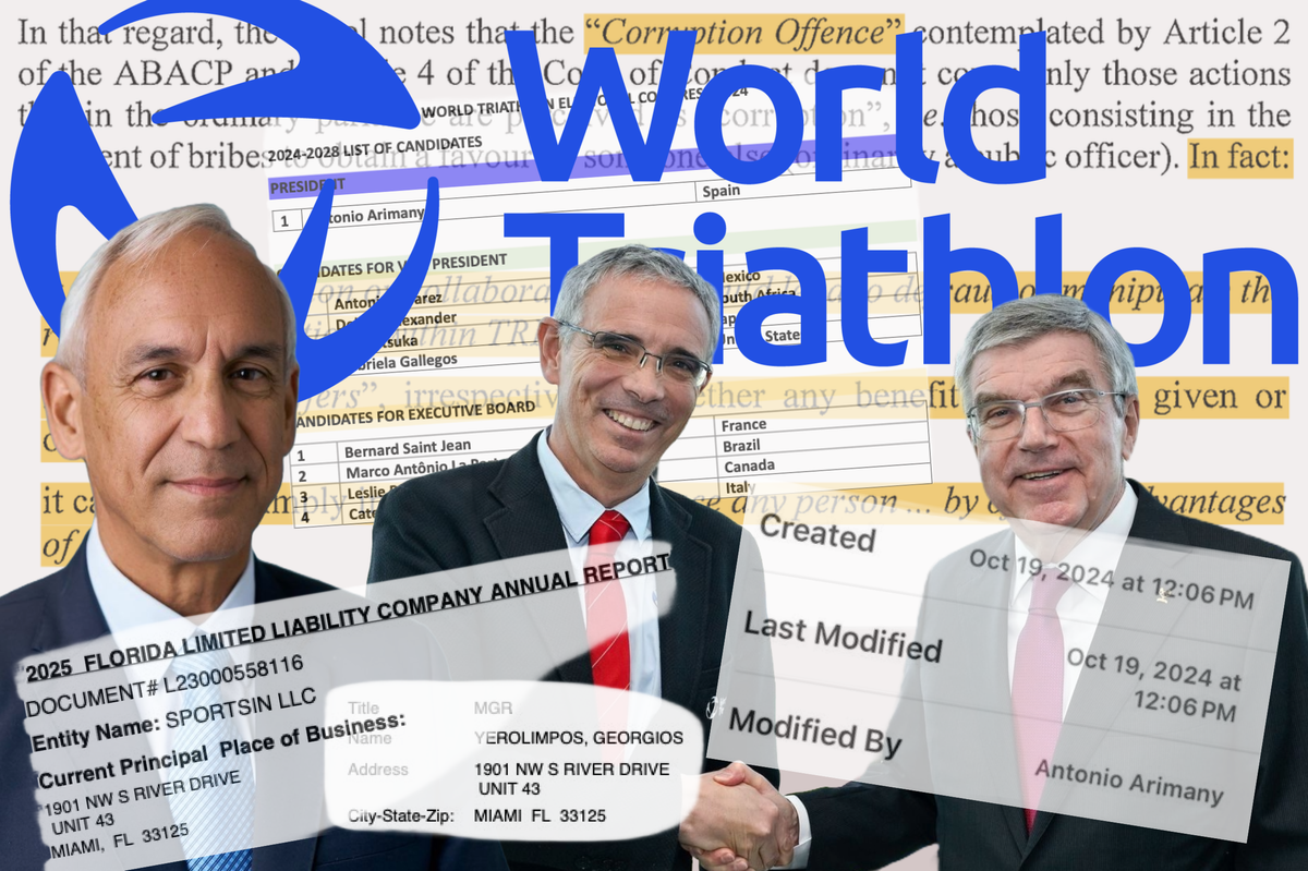 World Triathlon corruption: a Greek fake federation, the fake medium "Sportsin", con artists, the co-conspirators Arimany, Yerolimpos, Druwé – and more of their lies and propaganda