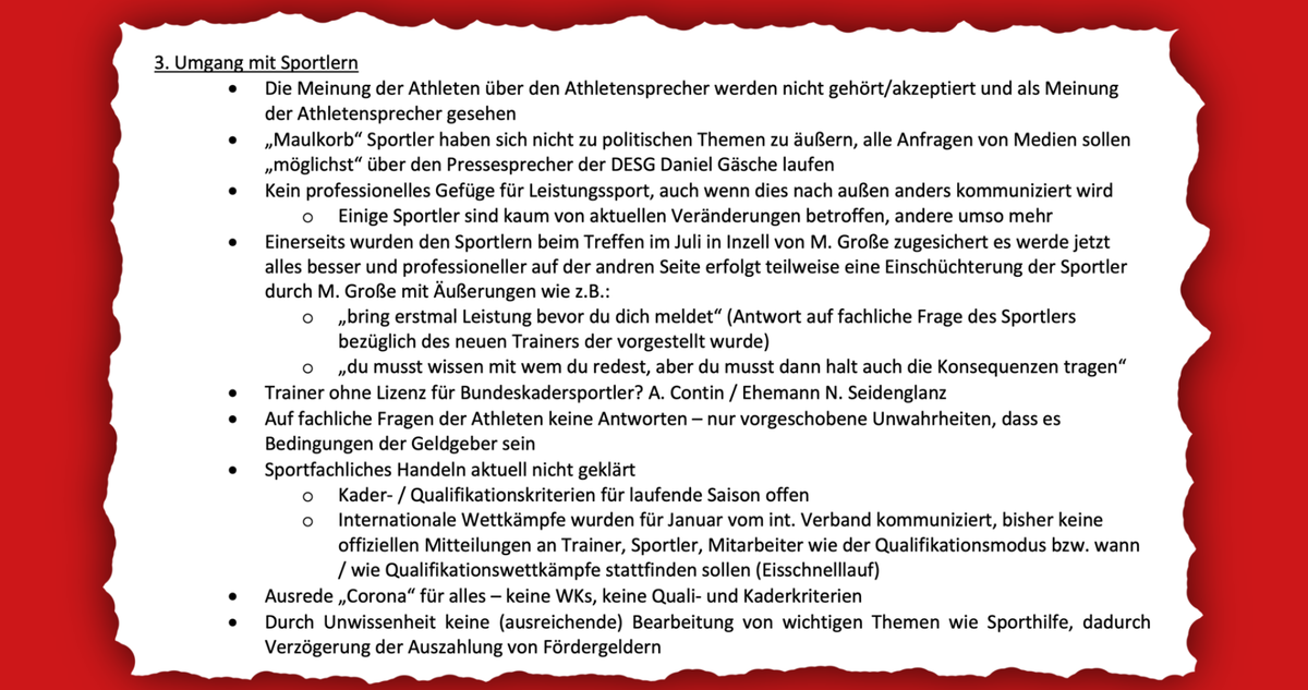 Bundespolitik stützt den DESG-Despoten Matthias Große